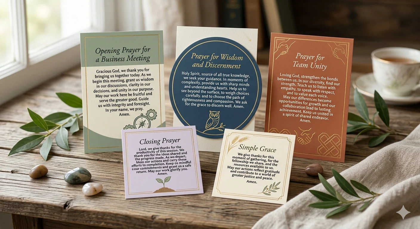sample prayers for meetings