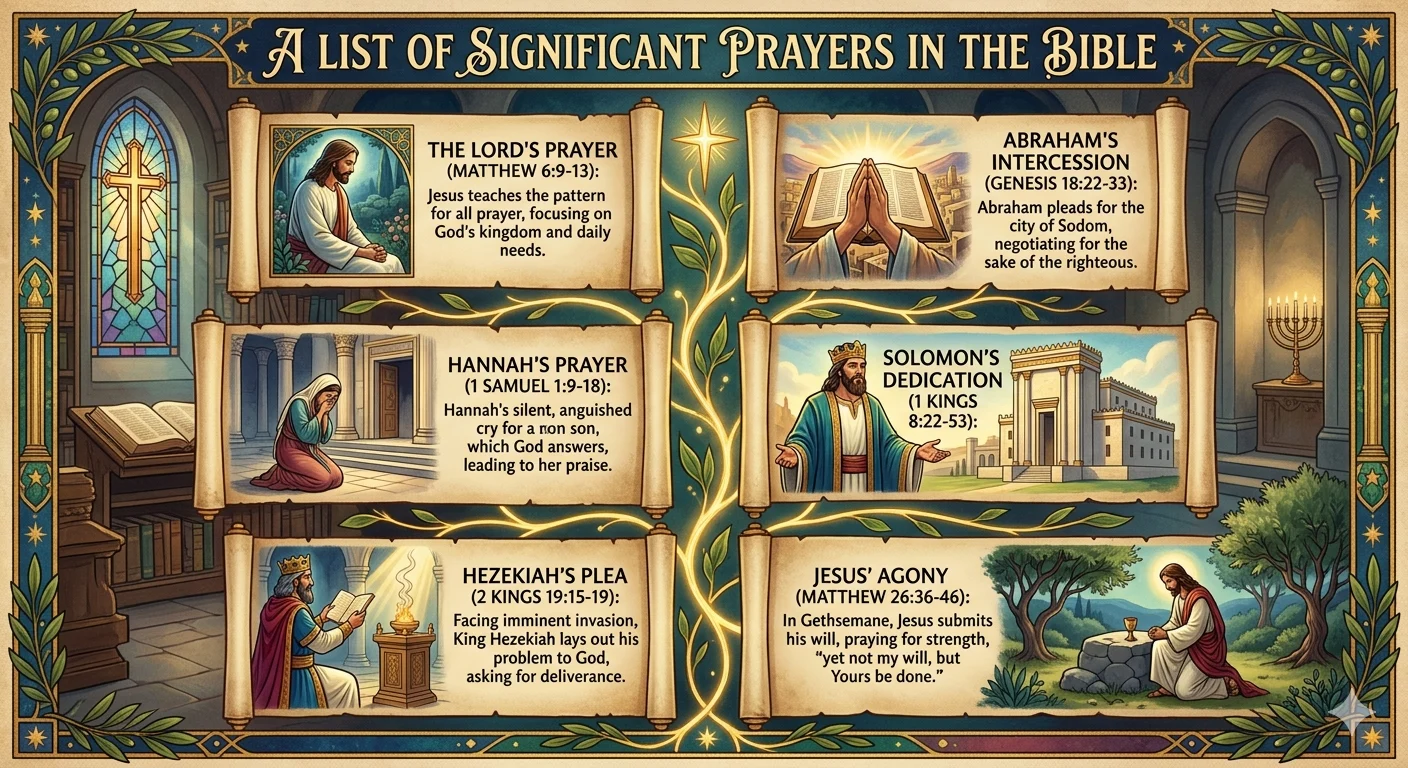 List of Prayers in the Bible