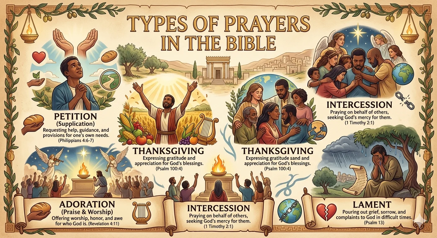 types of prayers in the bible