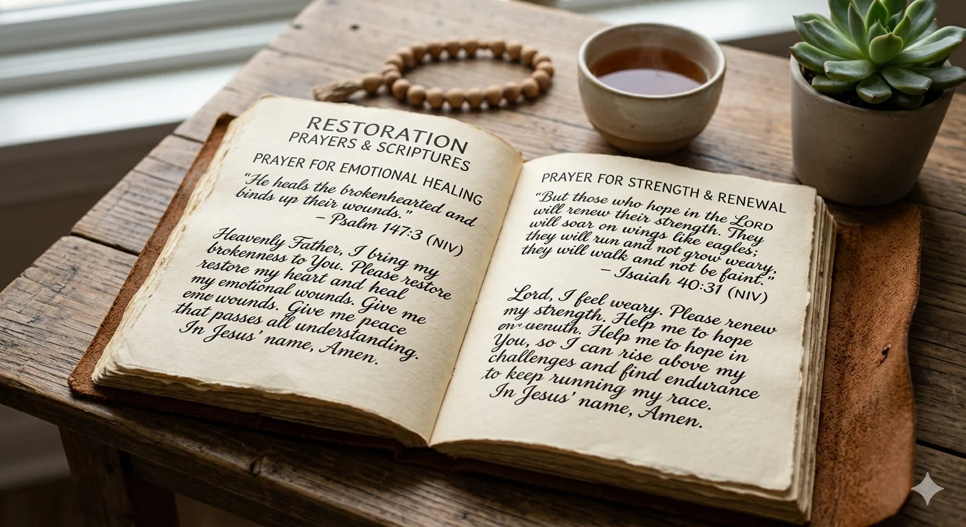 restoration prayers with scriptures